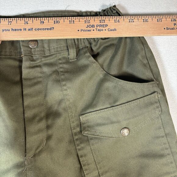Vintage Boy Scout Pants Mens 32x32 Green BSA Uniform Cargo Union Made in USA - Picture 8 of 10